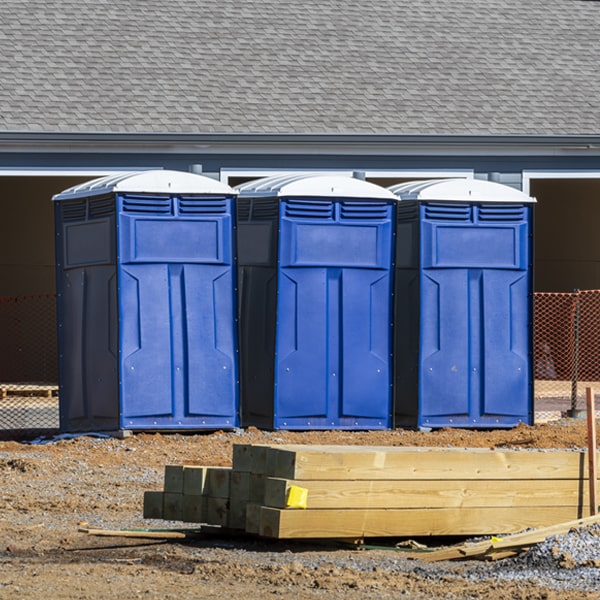 is there a specific order in which to place multiple portable toilets in Marion Center PA